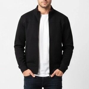 American Giant Black Full Zip Sweatshirt Jacket Mens Size L Made in USA